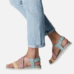 Sorel Women's Roaming Decon Sandals in Crushed Blue & Chrome Grey Size 10